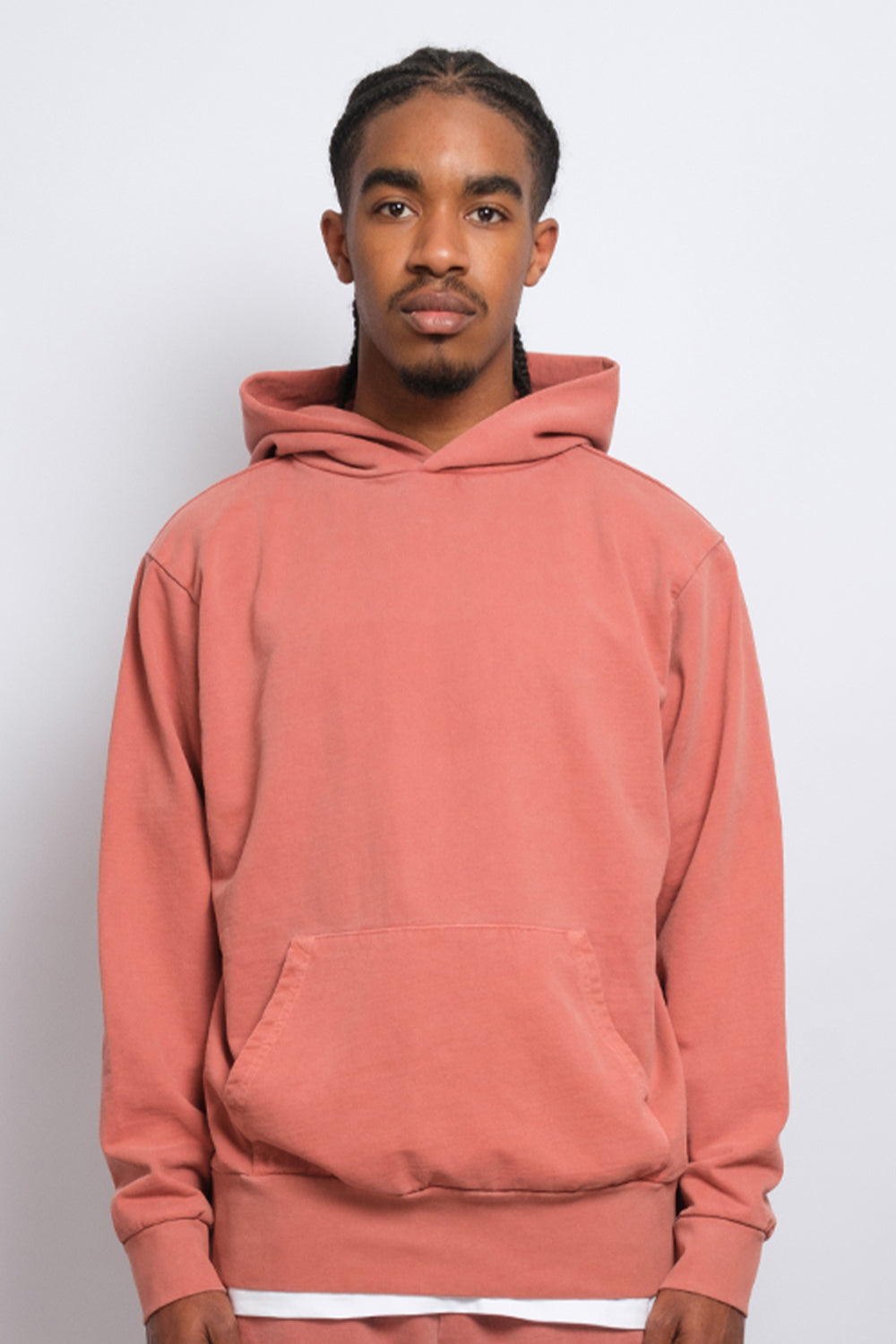 Washed Pullover Hoodie Rust 1253 - SIMPLUSH