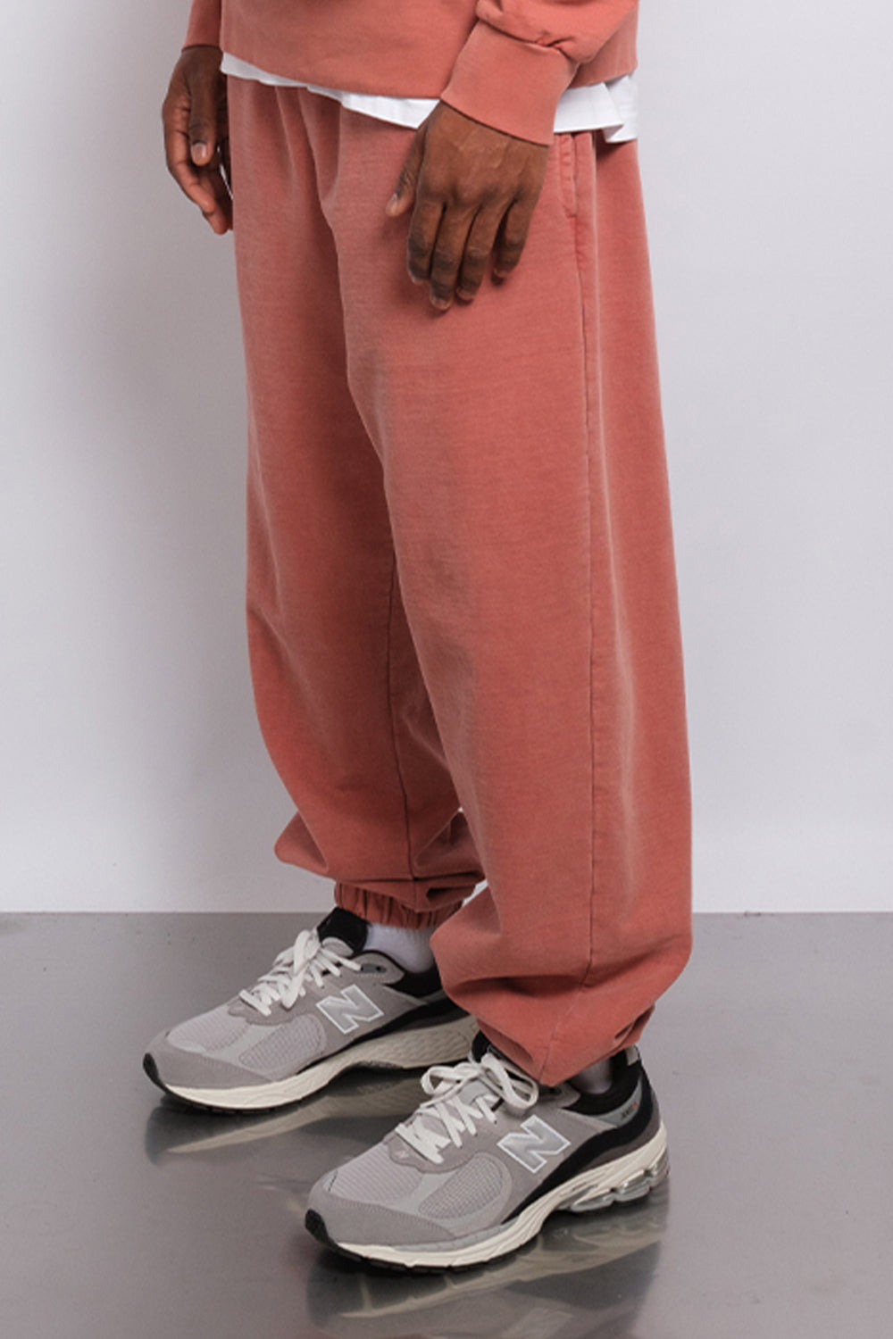 Washed Elasticated Hem Jogger Rust 1204 - SIMPLUSH