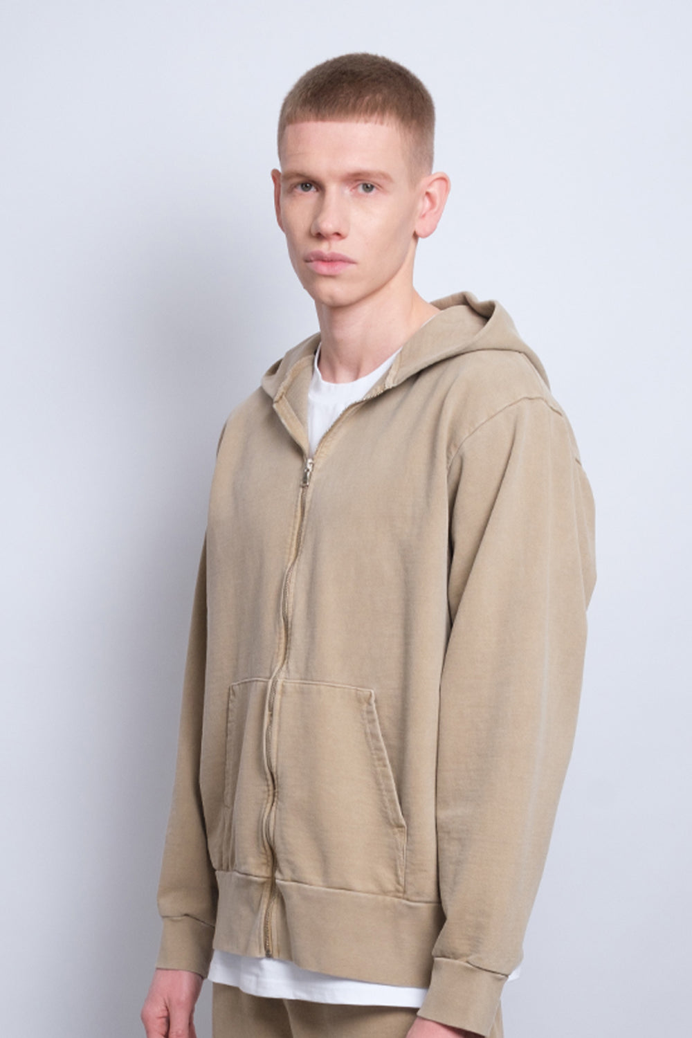Zip Hoodie Sand 1005 - SIMPLUSH