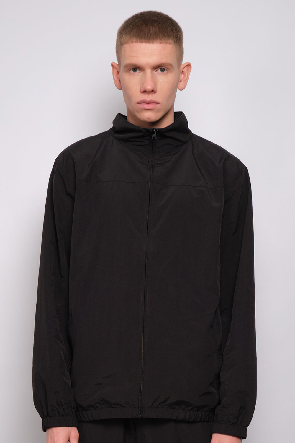Nylon Tracksuit Top Black 1651 - SIMPLUSH