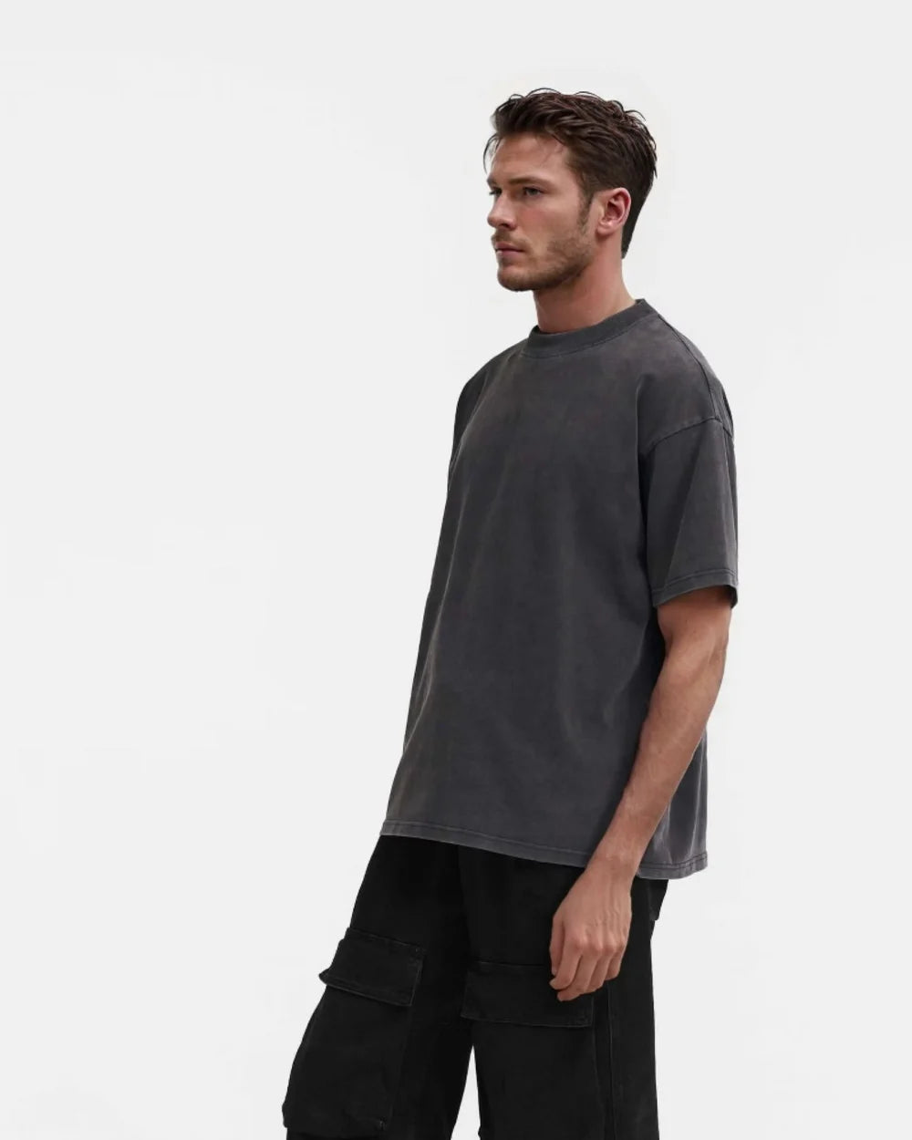 Washed Boxy Oversized Fit 270 GSM T-Shirt (80 Pack)