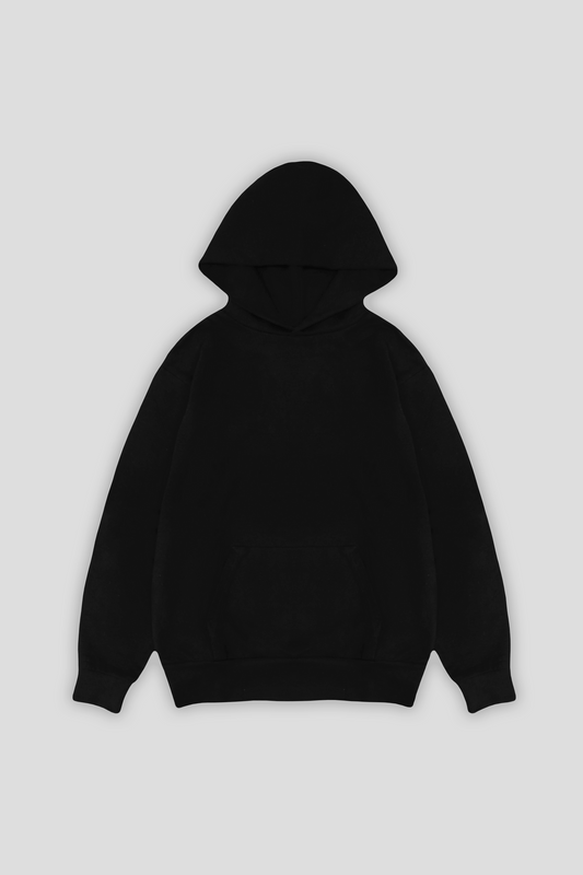 Pullover Hoodie Black 1251 - SIMPLUSH
