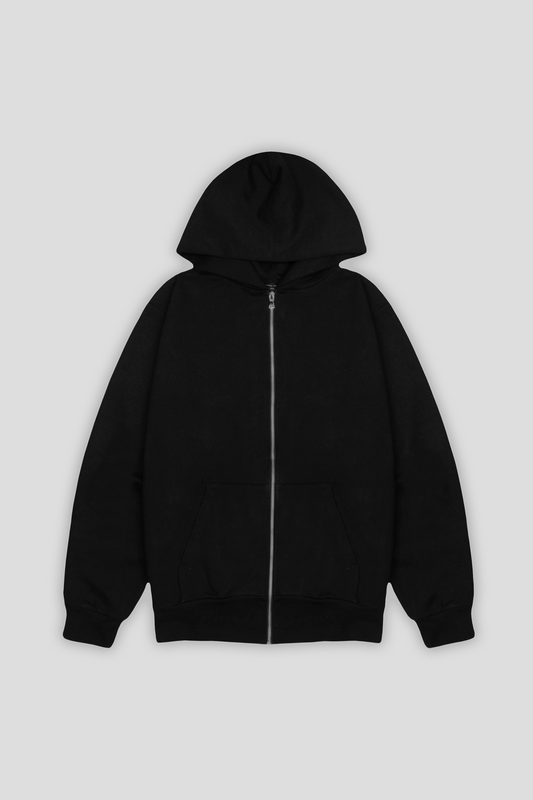 Zip Hoodie Black 1004 - SIMPLUSH