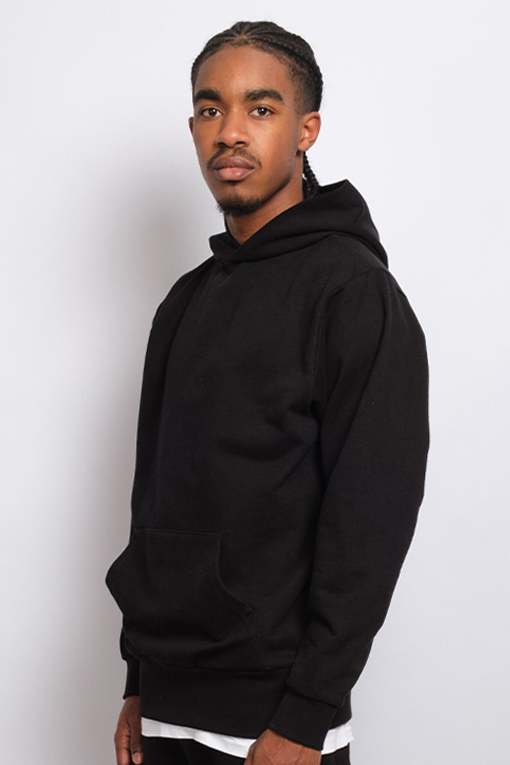 Pullover Hoodie Black 1251 - SIMPLUSH