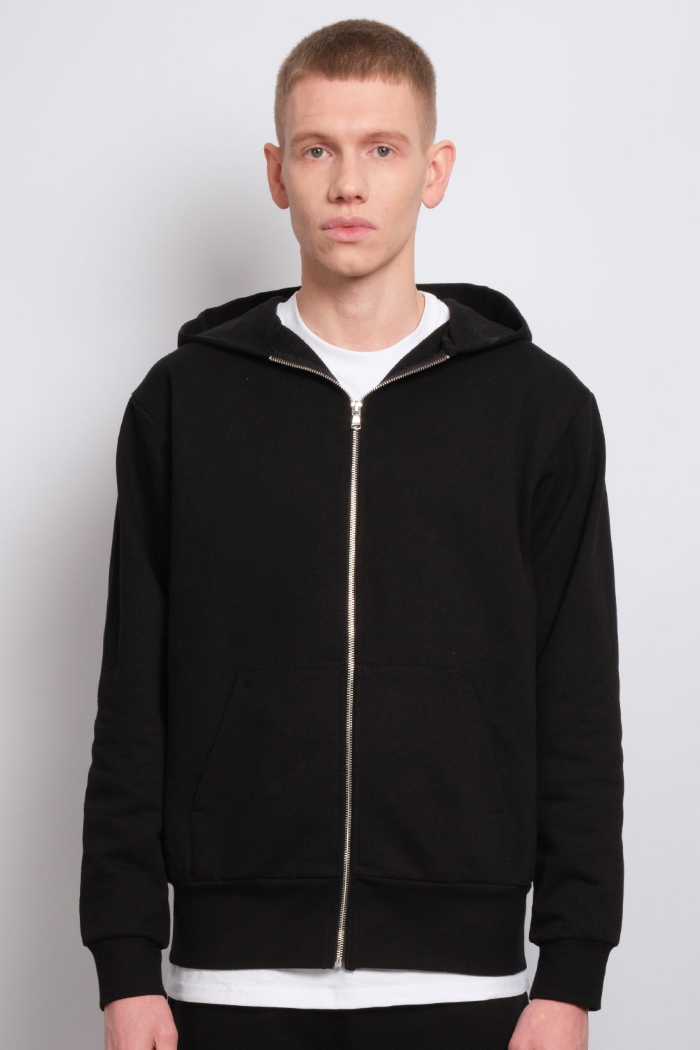 Zip Hoodie Black 1004 - SIMPLUSH