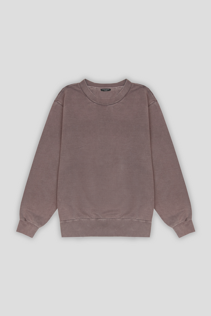 Washed Crewneck Hazel 1051 - SIMPLUSH