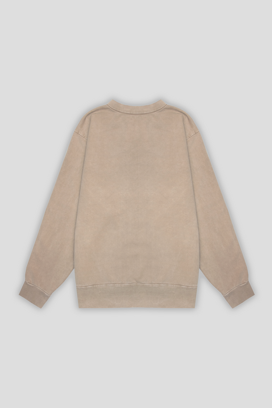 Washed Crewneck Sand 1053 - SIMPLUSH