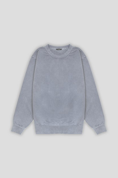 Washed Crewneck Steel 1055 - SIMPLUSH