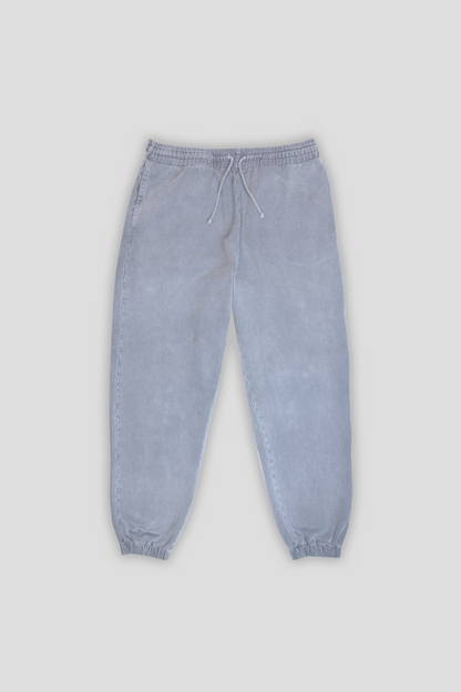 Washed Elasticated Hem Jogger Steel 1202 - SIMPLUSH