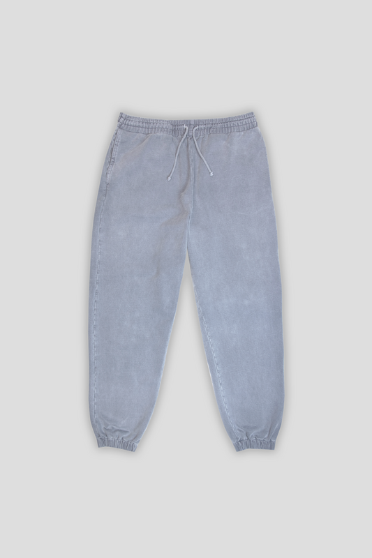 Washed Elasticated Hem Jogger Steel 1202 - SIMPLUSH