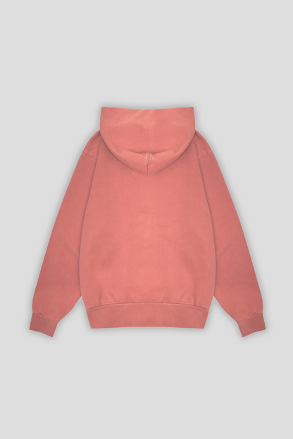 Washed Pullover Hoodie Rust 1253 - SIMPLUSH