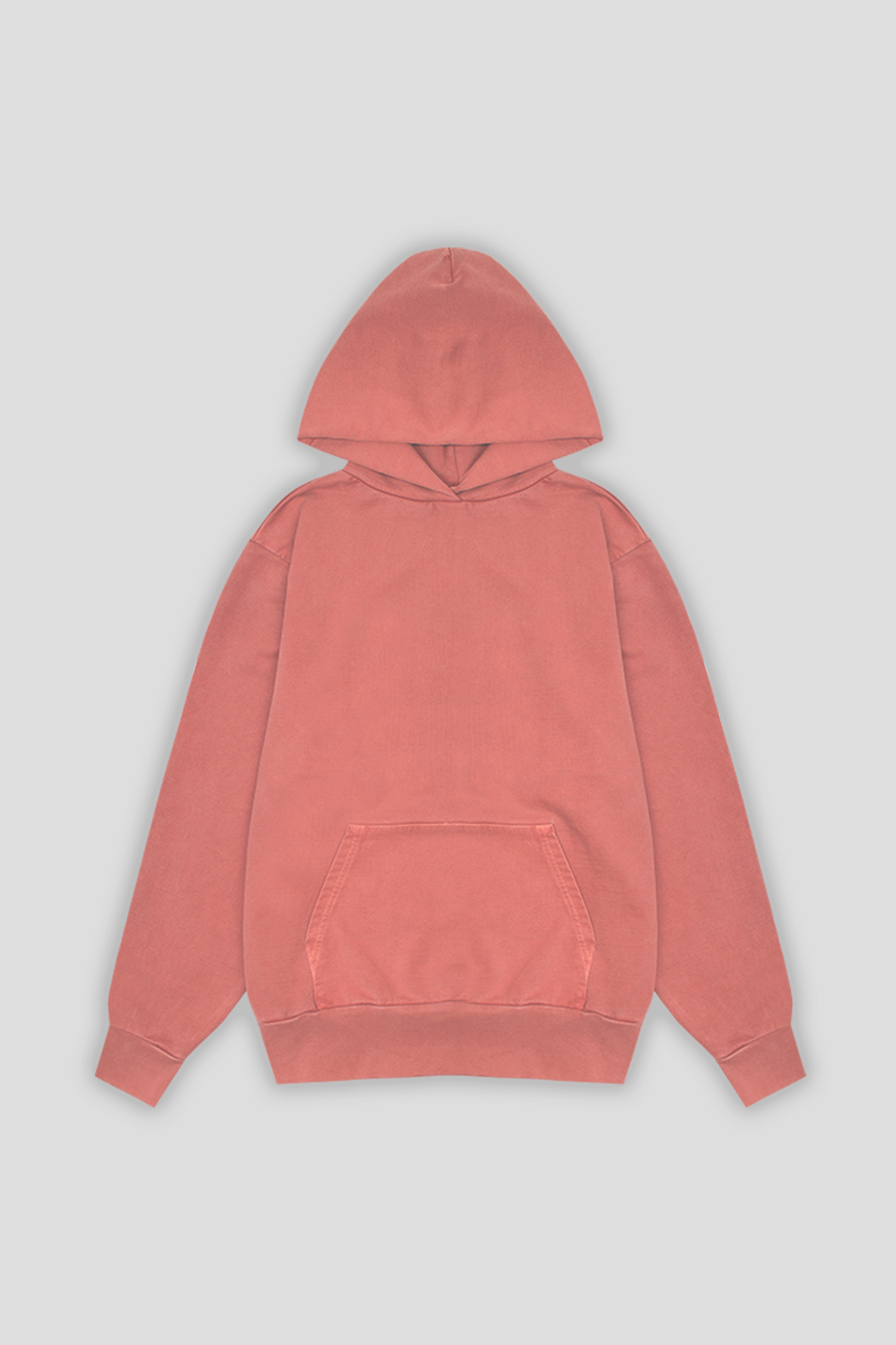 Washed Pullover Hoodie Rust 1253 - SIMPLUSH