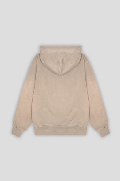 Washed Pullover Hoodie Sand 1254 - SIMPLUSH