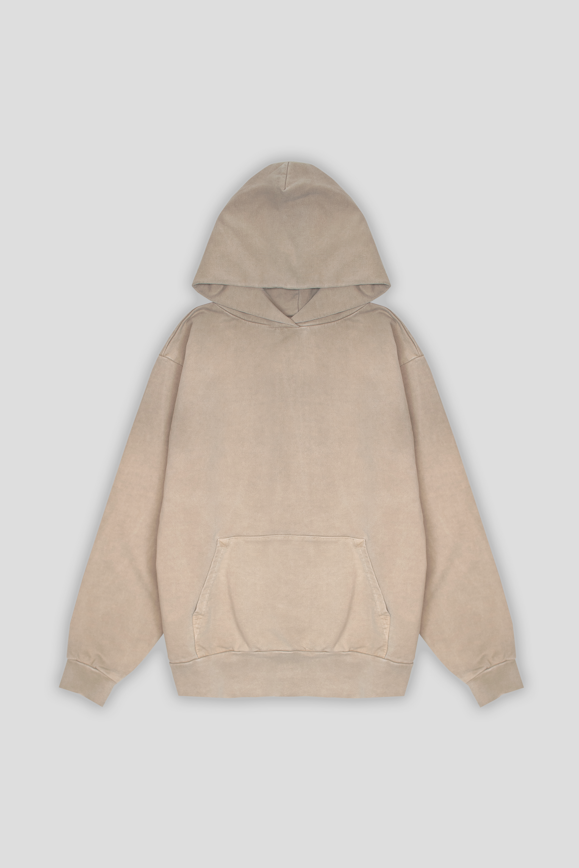 Washed Pullover Hoodie Sand 1254 - SIMPLUSH