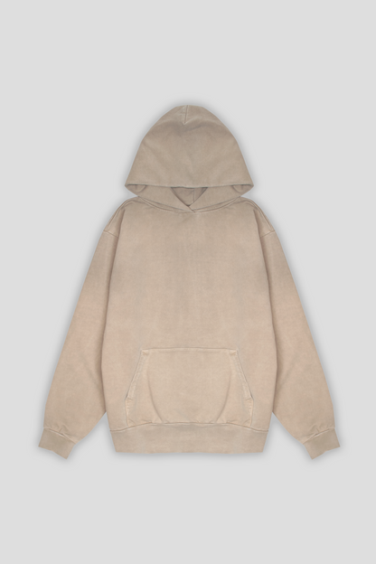 Washed Pullover Hoodie Sand 1254 - SIMPLUSH