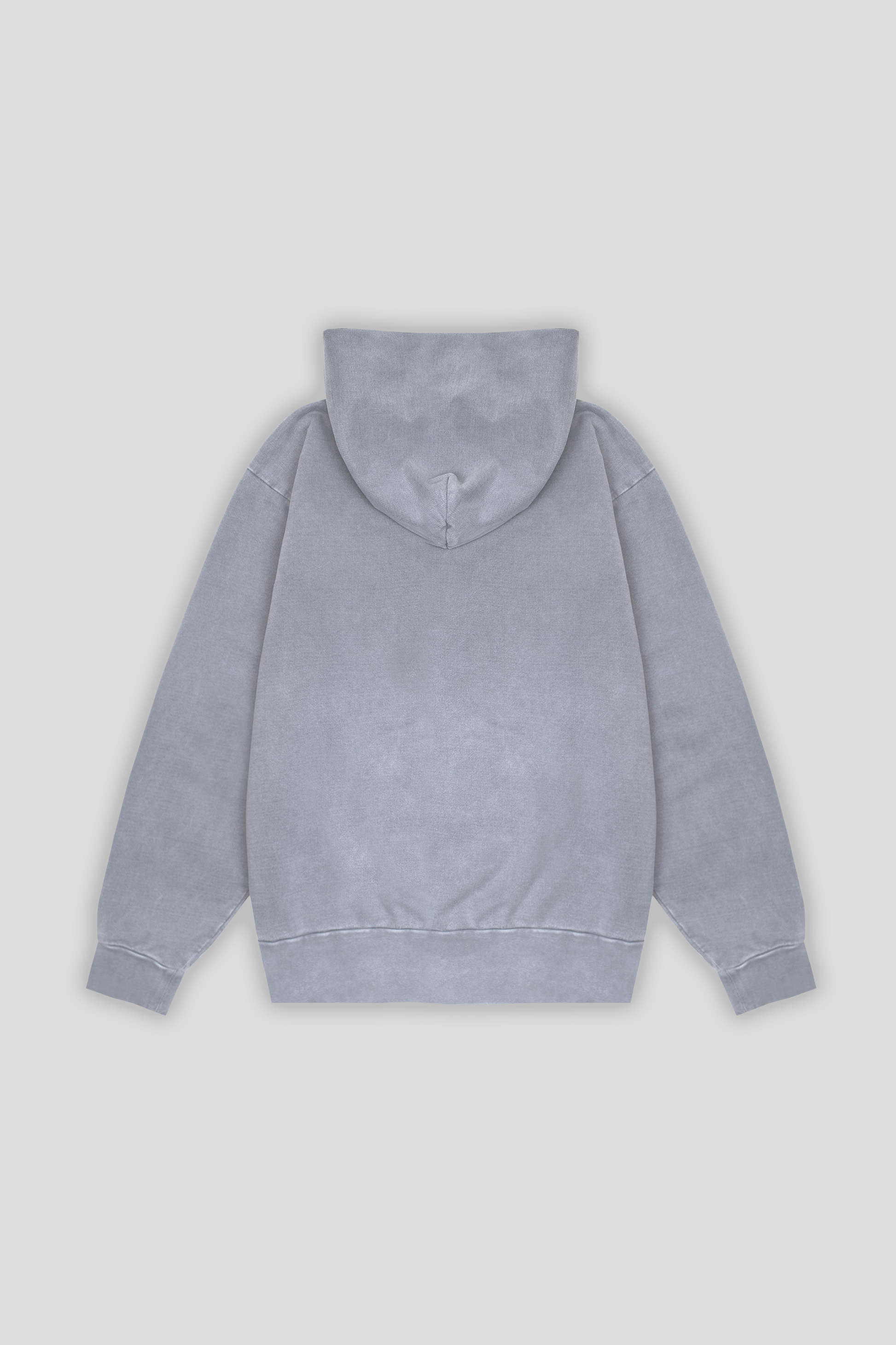 Washed Pullover Hoodie Steel 1252 - SIMPLUSH