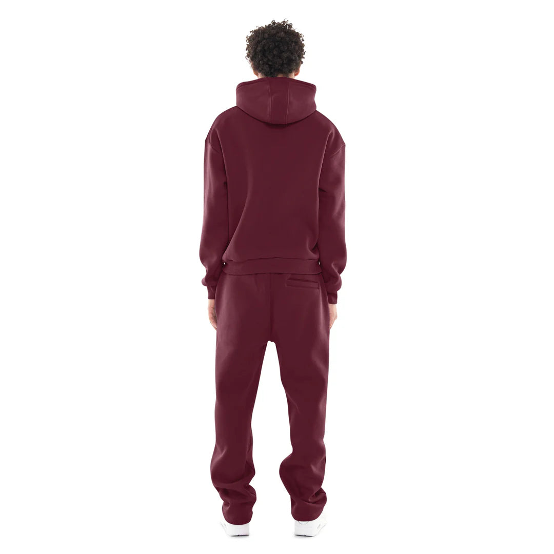SWEATSUIT (ZIP-UP) BLACK CHERRY