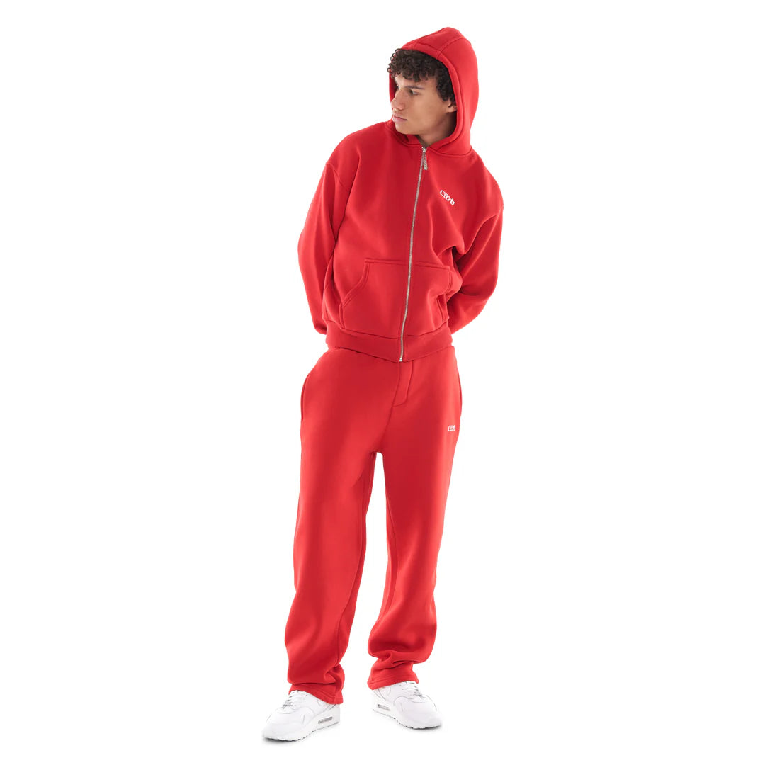 SWEATSUIT (ZIP-UP) RED