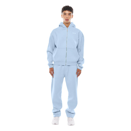 SWEATSUIT (ZIP-UP) ICE BLUE