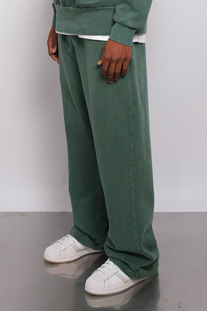 Washed Straight Leg Jogger Forest 1102 - SIMPLUSH