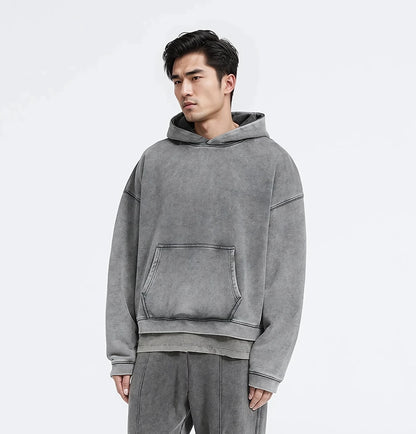 Washed Boxy Oversized Fit 450 GSM Hoodie (25 Pack)