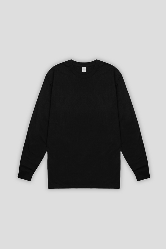 Long Sleeve T-shirt Black 1352 - SIMPLUSH