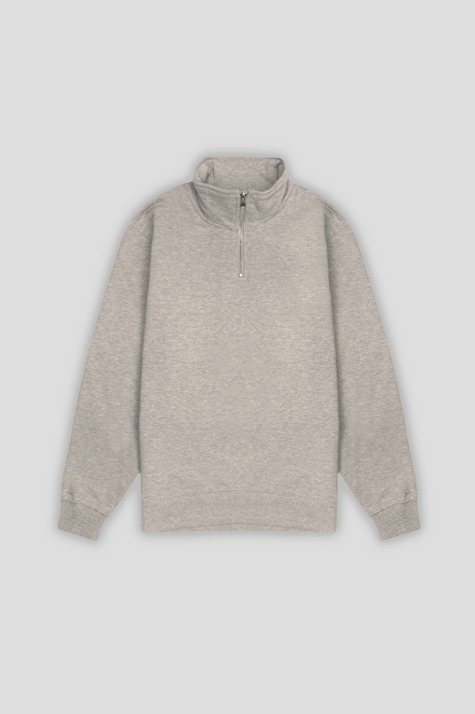 1/4 Zip Heather Grey 1401 - SIMPLUSH