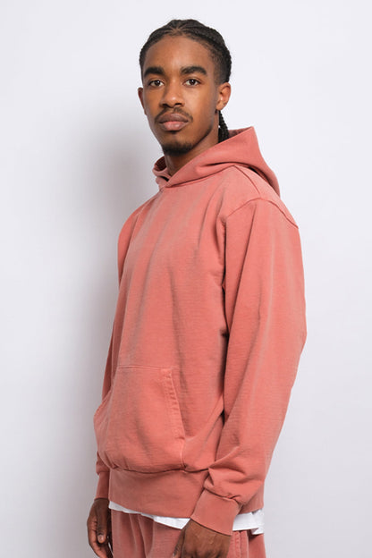 Washed Pullover Hoodie Rust 1253 - SIMPLUSH