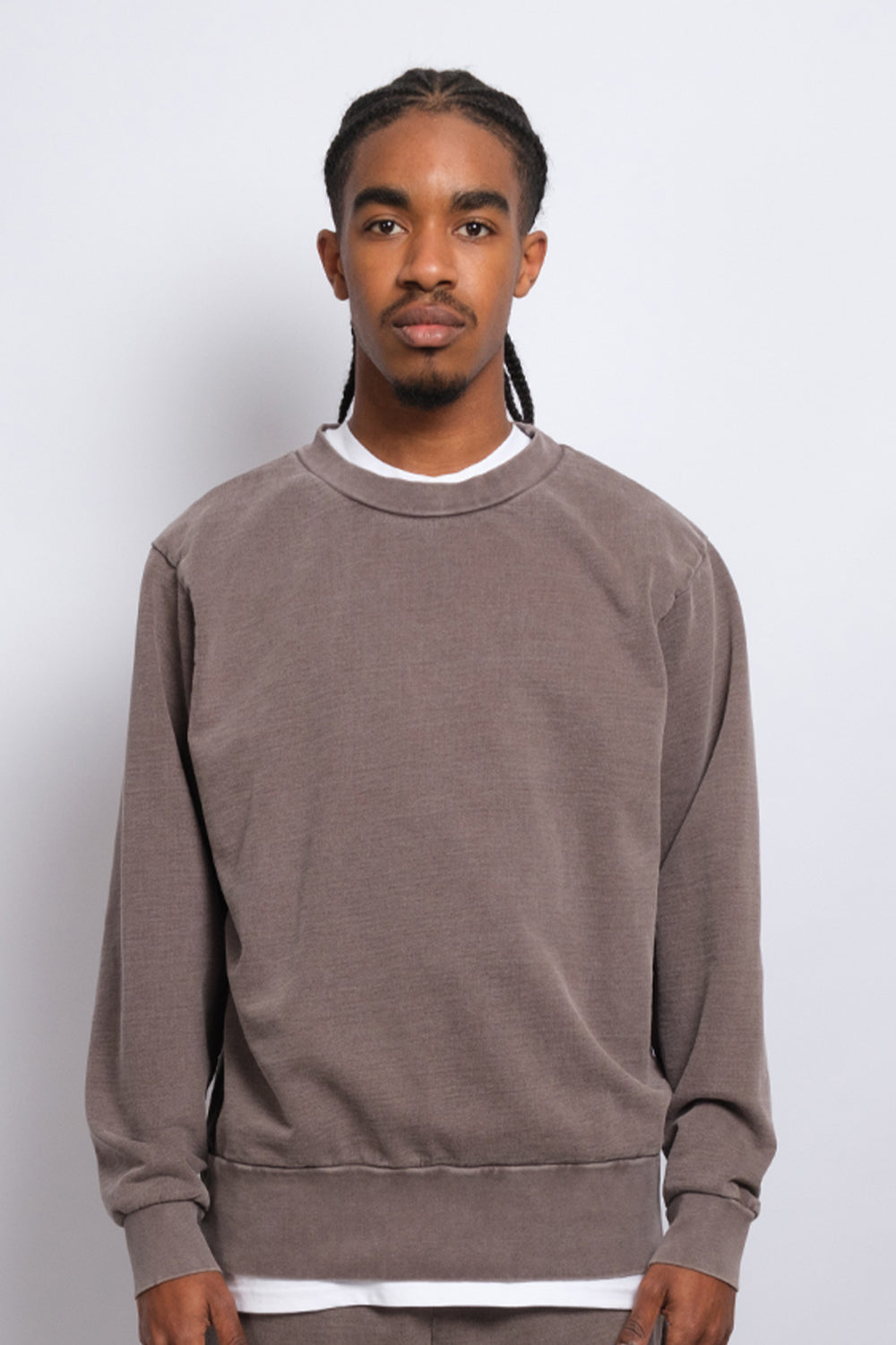 Washed Crewneck Hazel 1051 - SIMPLUSH
