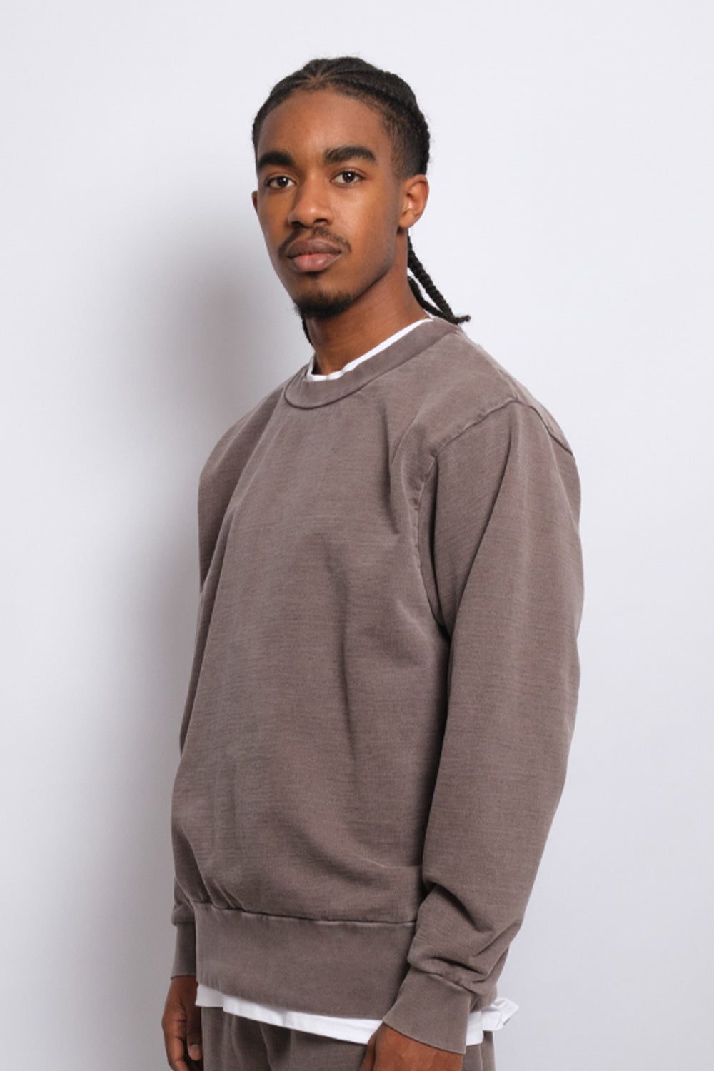 Washed Crewneck Hazel 1051 - SIMPLUSH
