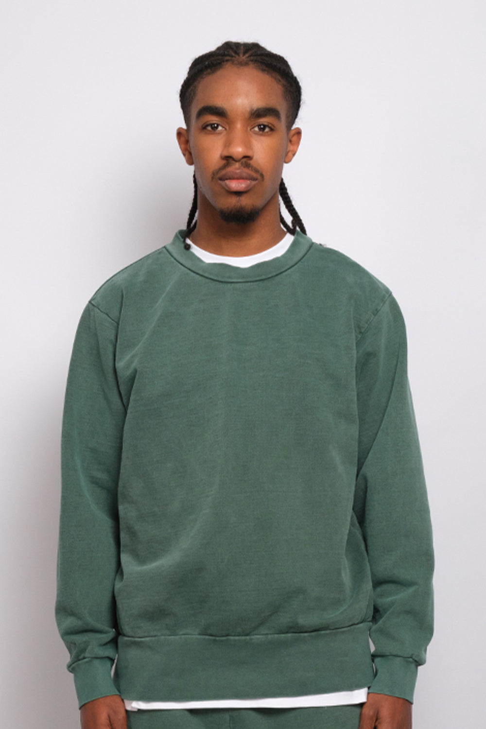 Washed Crewneck Forest 1052 - SIMPLUSH
