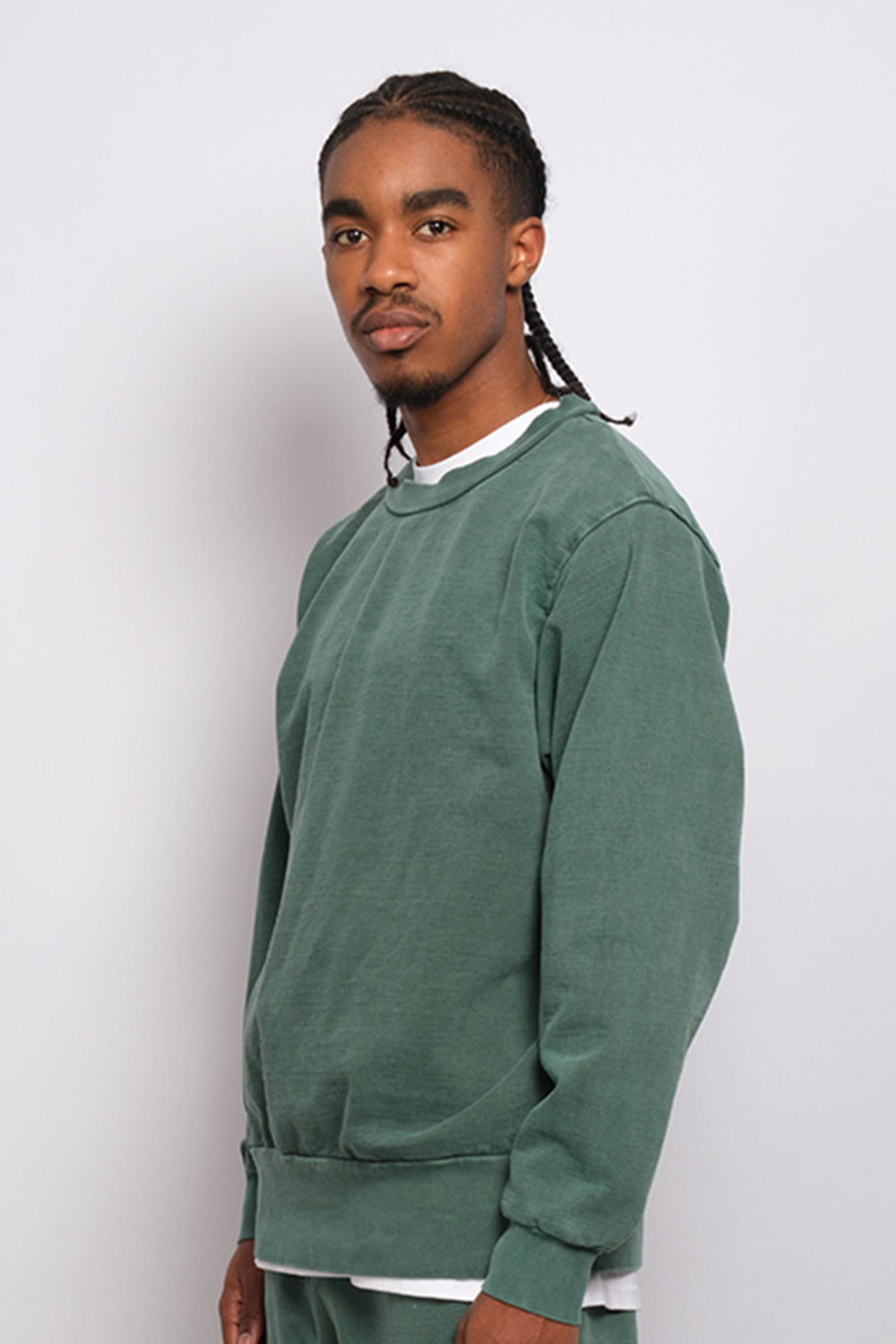 Washed Crewneck Forest 1052 - SIMPLUSH