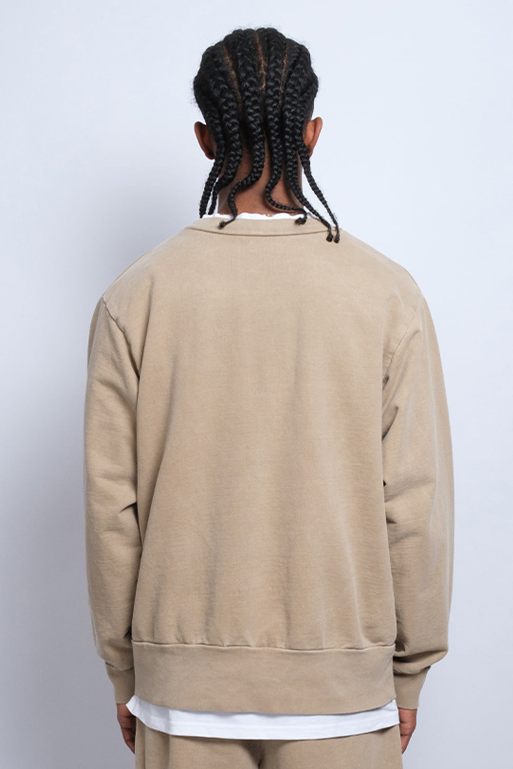 Washed Crewneck Sand 1053 - SIMPLUSH