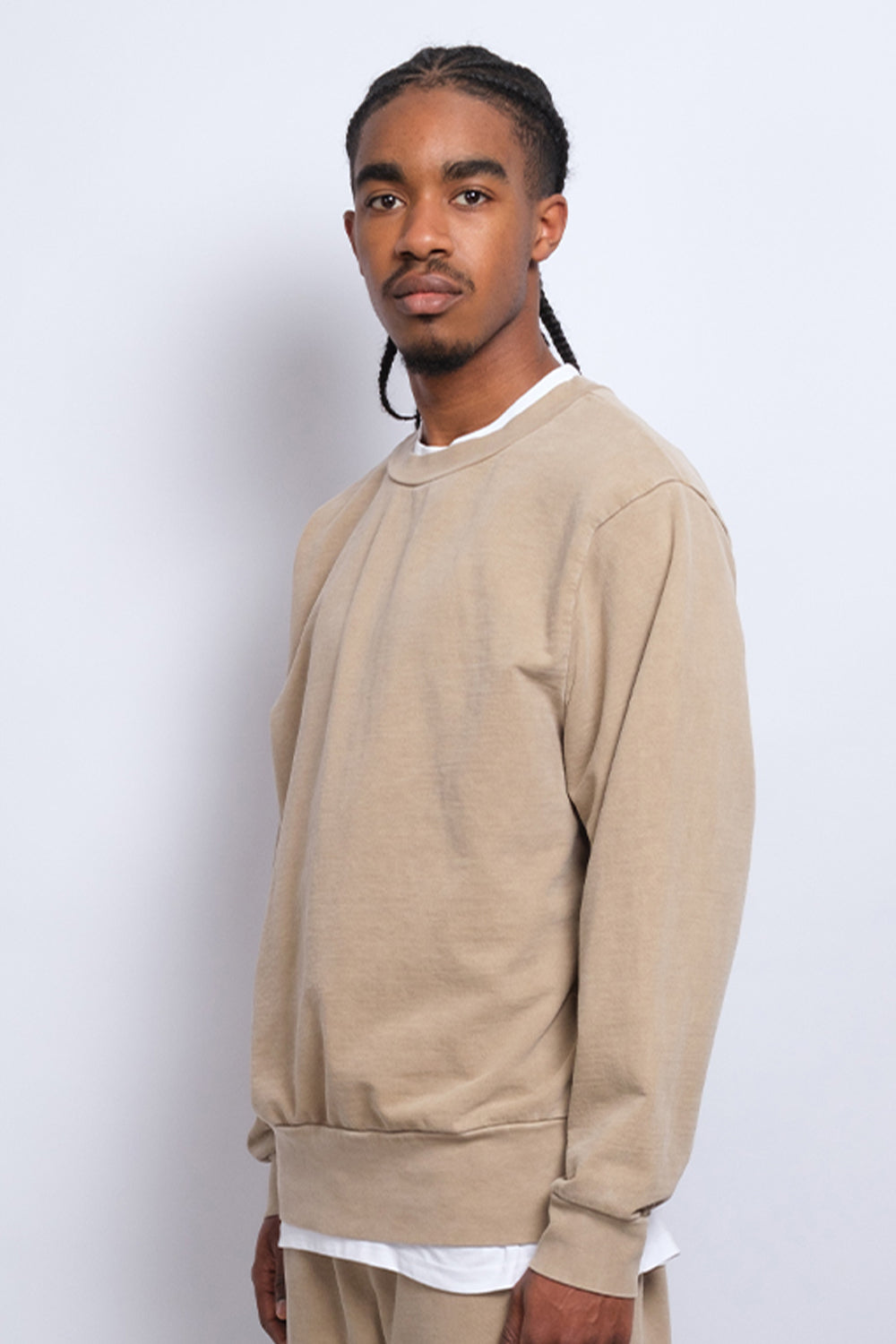 Washed Crewneck Sand 1053 - SIMPLUSH