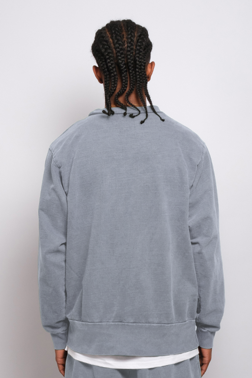 Washed Crewneck Steel 1055 - SIMPLUSH