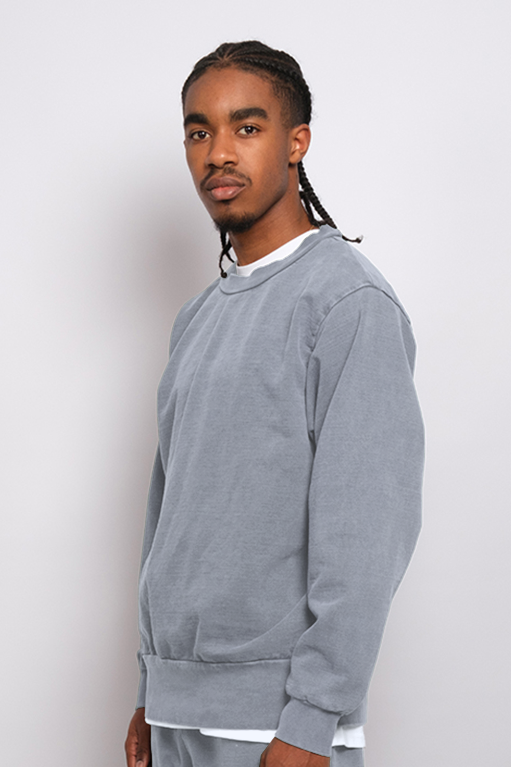 Washed Crewneck Steel 1055 - SIMPLUSH