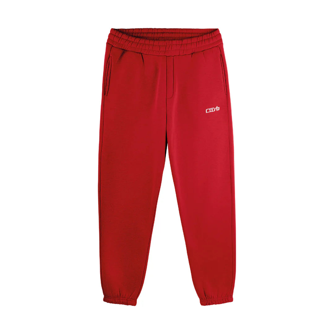 CUFFED JOGGER RED