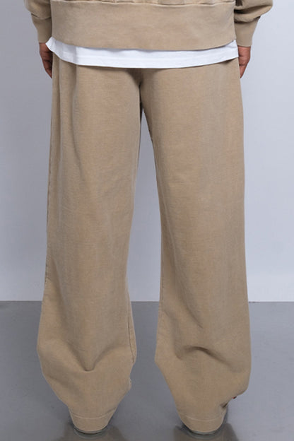 Washed Straight Leg Jogger Sand 1105 - SIMPLUSH