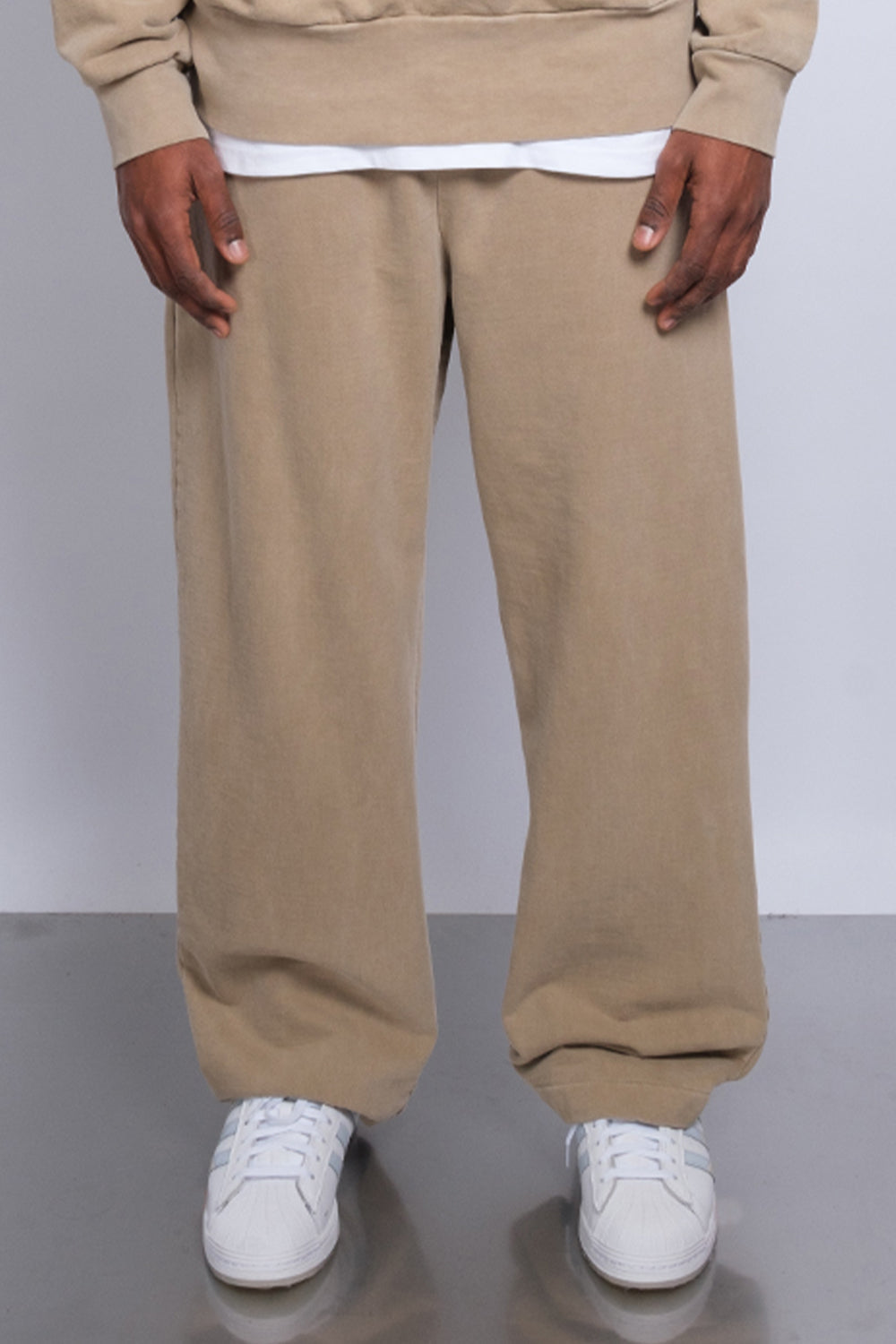 Washed Straight Leg Jogger Sand 1105 - SIMPLUSH