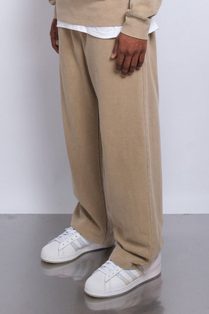 Washed Straight Leg Jogger Sand 1105 - SIMPLUSH