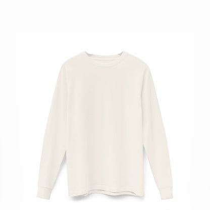 Ribbed Cuff T-shirt Long Sleeve Natural 1358 - SIMPLUSH