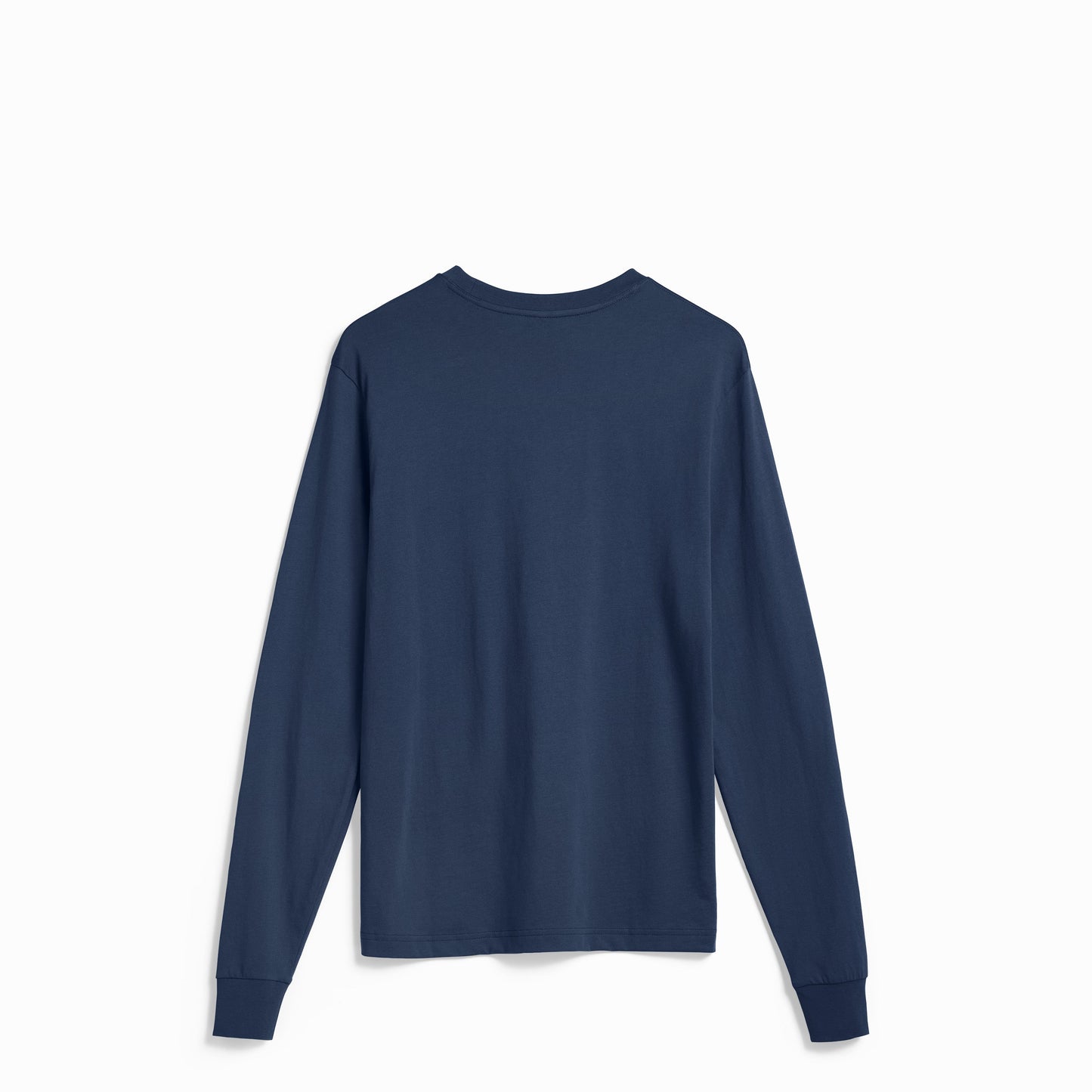 Ribbed Cuff T-shirt Long Sleeve Ocean Navy 1353 - SIMPLUSH