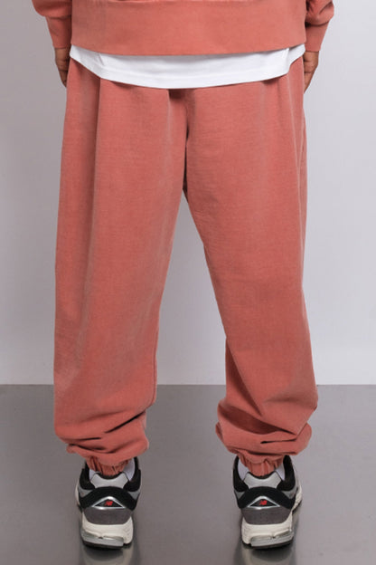 Washed Elasticated Hem Jogger Rust 1204 - SIMPLUSH