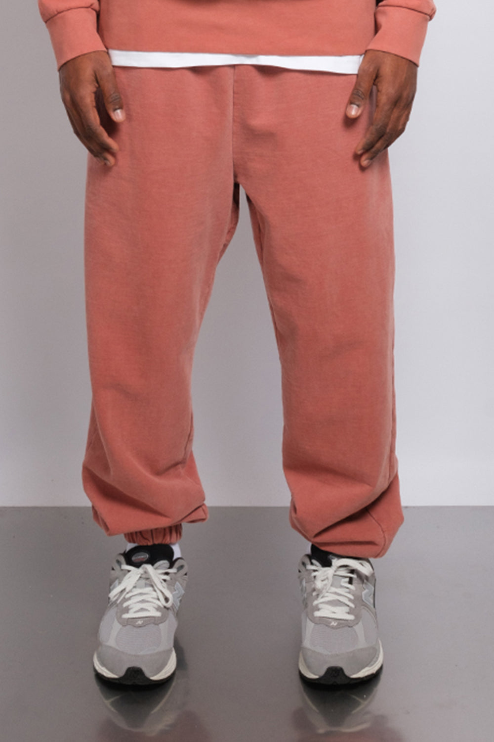 Washed Elasticated Hem Jogger Rust 1204 - SIMPLUSH