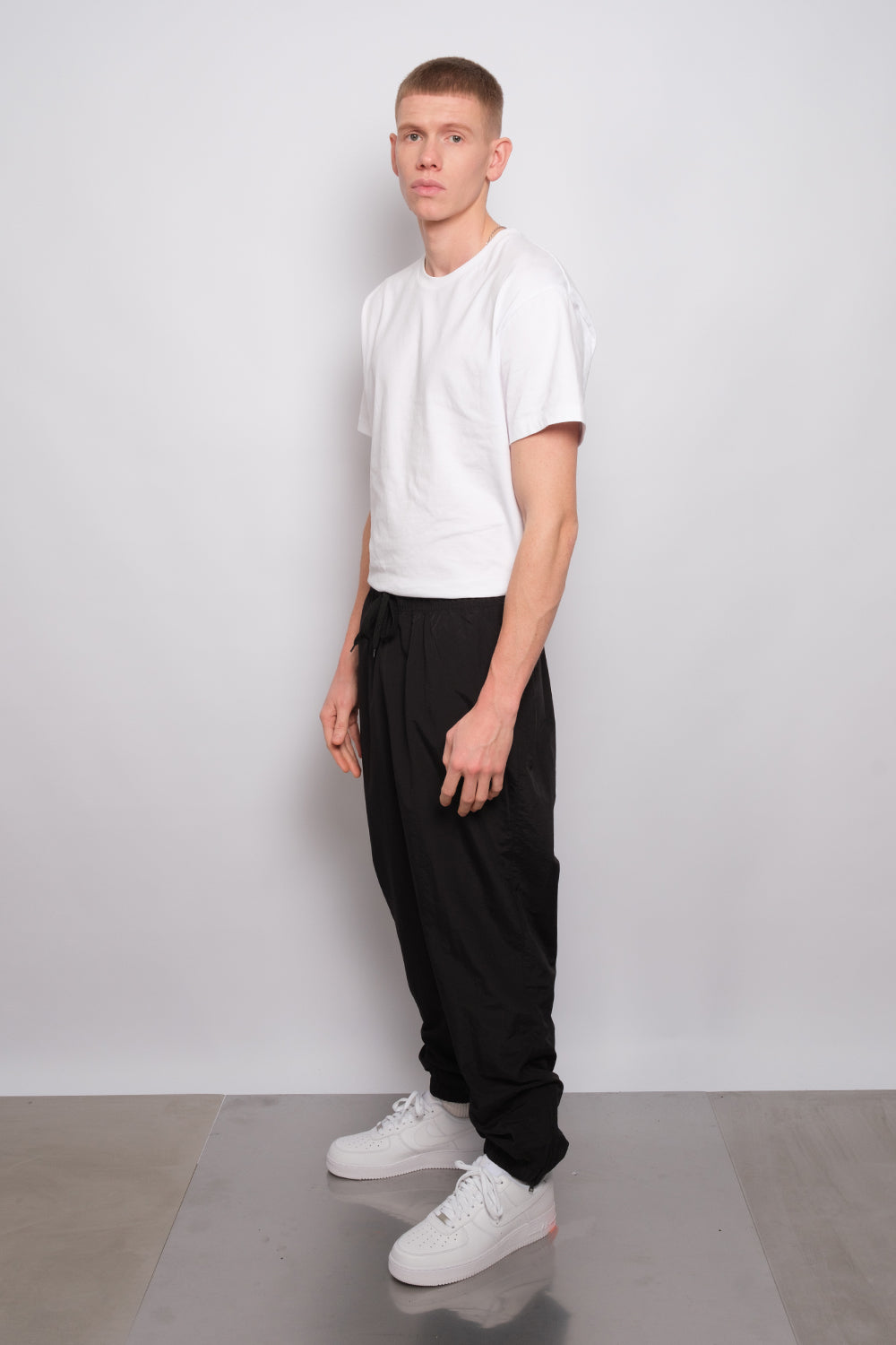 Nylon Tracksuit Pants Black 1652 - SIMPLUSH