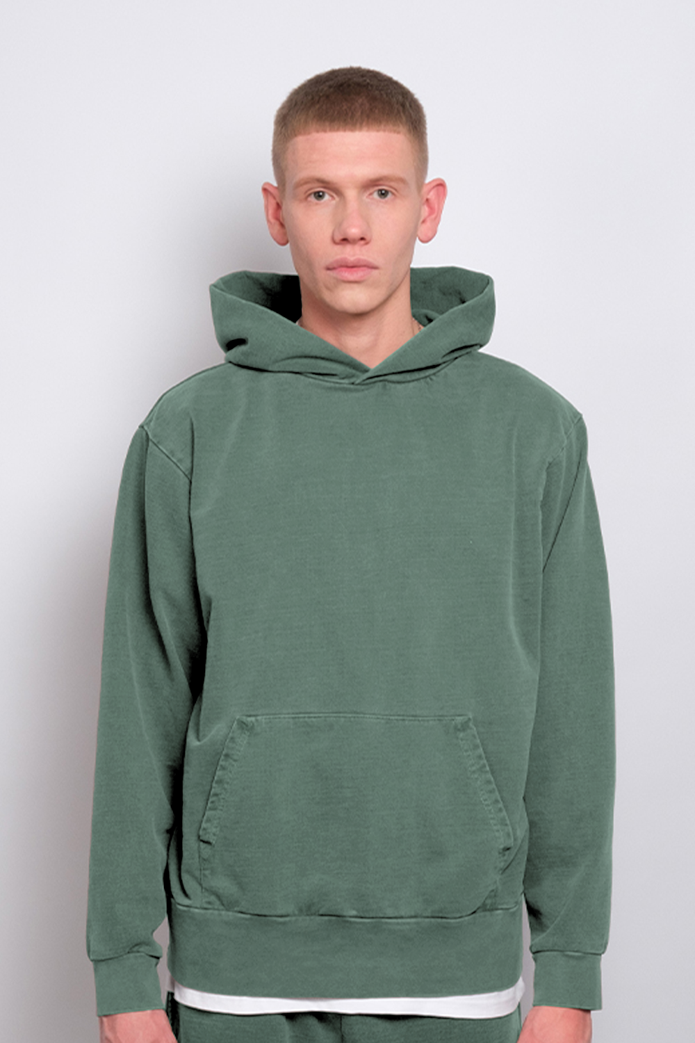 Washed Pullover Hoodie Forest 1255 - SIMPLUSH