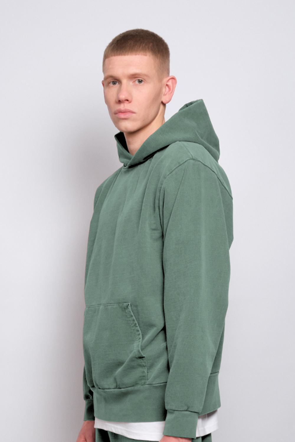 Washed Pullover Hoodie Forest 1255 - SIMPLUSH