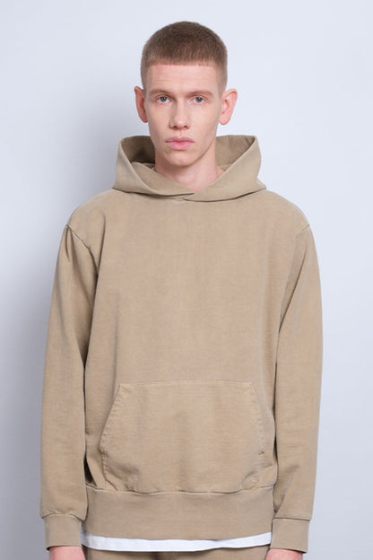 Washed Pullover Hoodie Sand 1254 - SIMPLUSH