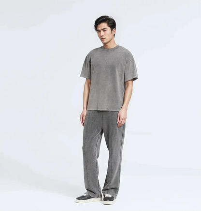 Washed Boxy Oversized Fit 270 GSM T-Shirt (80 Pack)
