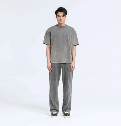 Washed Boxy Oversized Fit 270 GSM T-Shirt (80 Pack)